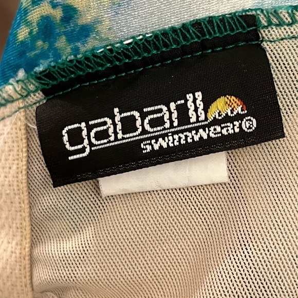 Women's Plus Size‎ 20 Vintage Gabarll Swimwear Tropical One Piece Swim Suit - Picture 9 of 10